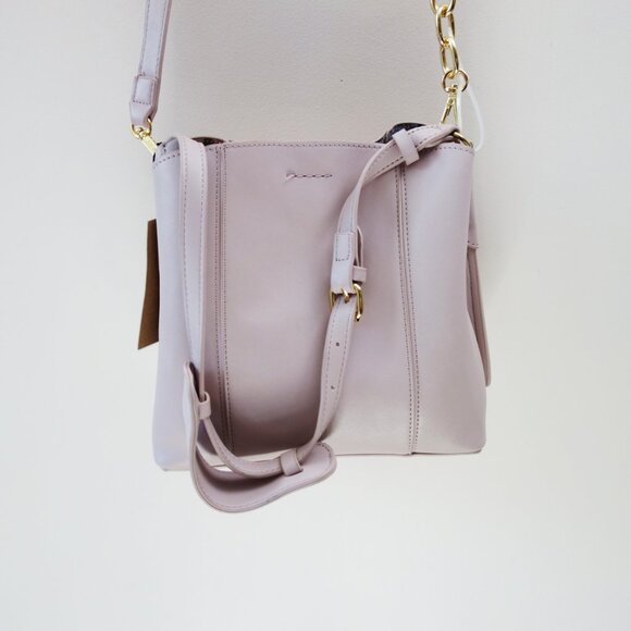 Steve Madden Blush Pink Faux Leather Handbag Crossbody NWT! - Picture 5 of 10